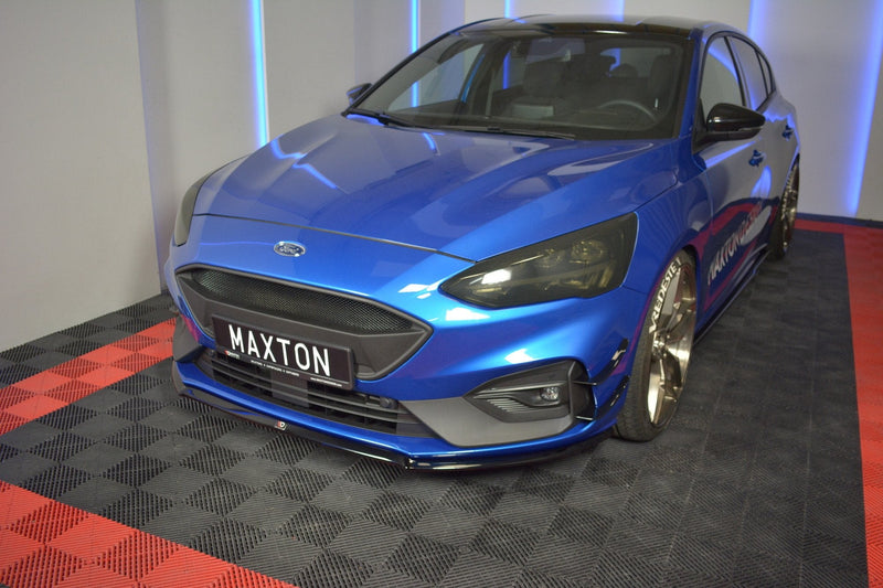 Maxton Design Front Ansatz V.3 für Ford Focus ST / ST-Line Mk4 Carbon Look - Beast Performance Fahrzeugtechnik OHG