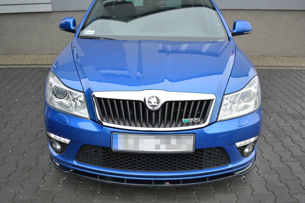 Maxton Design Front Ansatz V.1 für Skoda Octavia RS Mk2 FL schwarz Hochglanz - Beast Performance Fahrzeugtechnik OHG