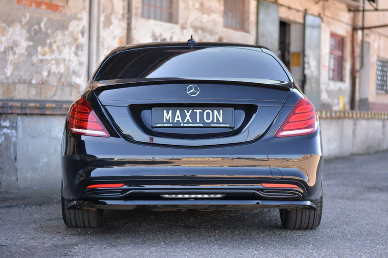 Maxton Design Spoiler CAP für Mercedes S-KLASSE W222 Carbon Look - Beast Performance Fahrzeugtechnik OHG