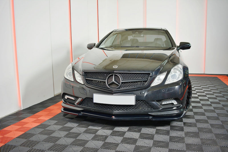 Maxton Design Front Ansatz für  Mercedes-Benz E-Klasse W207 Coupe AMG-Line schwarz Hochglanz - Beast Performance Fahrzeugtechnik OHG