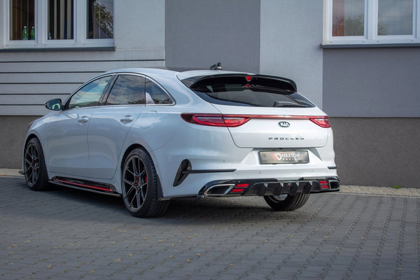Maxton Design Diffusor Heck Ansatz für Kia ProCeed GT Mk 3 Carbon Look - Beast Performance Fahrzeugtechnik OHG
