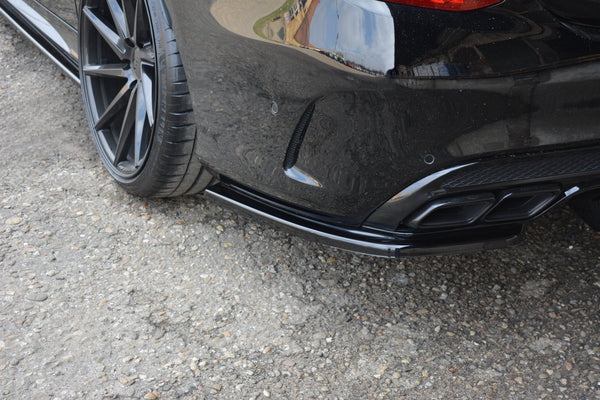 Maxton Design Heck Ansatz Flaps Diffusor für MERCEDES- BENZ C43 AMG W205 schwarz Hochglanz - Beast Performance Fahrzeugtechnik OHG