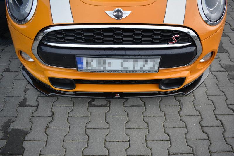 Maxton Design Front Ansatz für MINI COOPER S MK3 vor Facelift 3-Türer (F56) Carbon Look - Beast Performance Fahrzeugtechnik OHG