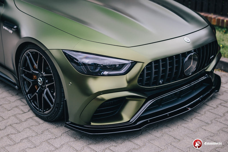 Maxton Design Front Ansatz V.2 für Mercedes-AMG GT 63S 4-Door Coupe Aero schwarz matt - Beast Performance Fahrzeugtechnik OHG