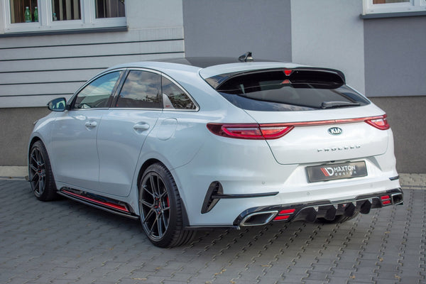 Maxton Design Seitenschweller Ansatz für Kia ProCeed GT Mk3 Carbon Look - Beast Performance Fahrzeugtechnik OHG