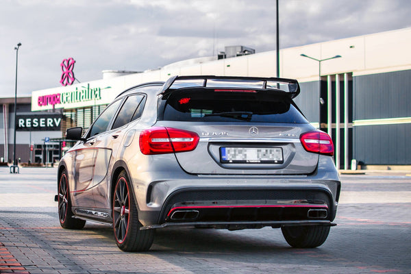 Maxton Design Seitenschweller Ansatz für Mercedes GLA 45 AMG SUV (X156) vor Facelift schwarz Hochglanz - Beast Performance Fahrzeugtechnik OHG