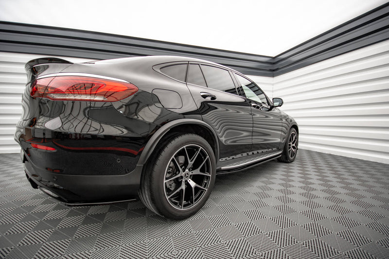 Maxton Design Seitenschweller Ansatz für Mercedes-Benz GLC Coupe AMG-Line C253 Facelift Carbon Look - Beast Performance Fahrzeugtechnik OHG