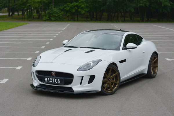 Maxton Design Front Ansatz V.1 für JAGUAR F-TYPE Carbon Look - Beast Performance Fahrzeugtechnik OHG