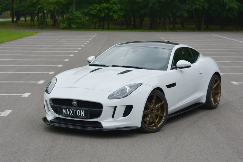 Maxton Design Front Ansatz V.1 für JAGUAR F-TYPE Carbon Look - Beast Performance Fahrzeugtechnik OHG