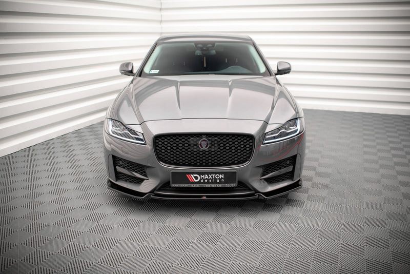 Maxton Design Front Ansatz V.2 für Jaguar XF R-Sport Mk2 Carbon Look - Beast Performance Fahrzeugtechnik OHG