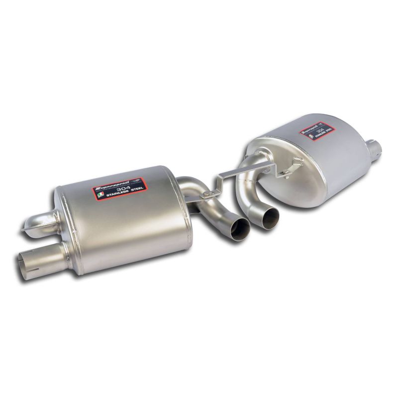 Supersprint Endschalldämpfer Rechts + Links -Power Loop- passend für PORSCHE 987 CAYMAN 2.7i (245 PS) ' 07 -> ' 08 - Beast Performance Fahrzeugtechnik OHG