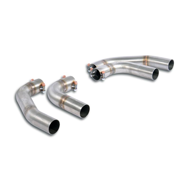 Supersprint Verbindungsrohrsatz Rechts - Links für Serien Endrohrblenden passend für AUDI RS Q8 Quattro 4.0L V8 Bi-Turbo (600 PS) 2020 -> (mit klappe) - Beast Performance Fahrzeugtechnik OHG