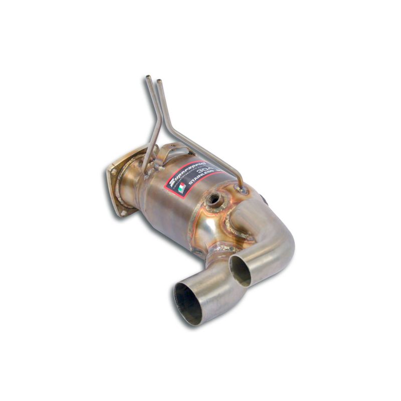 Supersprint Vorschalldämpfer mit Sport Metallkatalysator Rechts passend für PORSCHE 991 Carrera GTS / 4 GTS Cabriolet 3.0i Turbo (450 PS - Modelle mit GPF) 2018 -> (Std. Mid-Exhaust) - Beast Performance Fahrzeugtechnik OHG