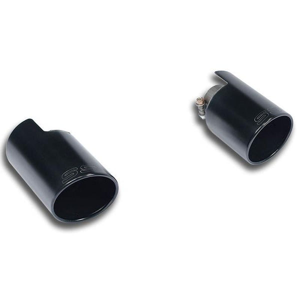 Supersprint Endrohrsatz Rechts O100 - Links O100 -Black- passend für 500 ABARTH kit SS 1.4T (160 Hp) (Ã˜65) ' 08 - ' 15 - Beast Performance Fahrzeugtechnik OHG