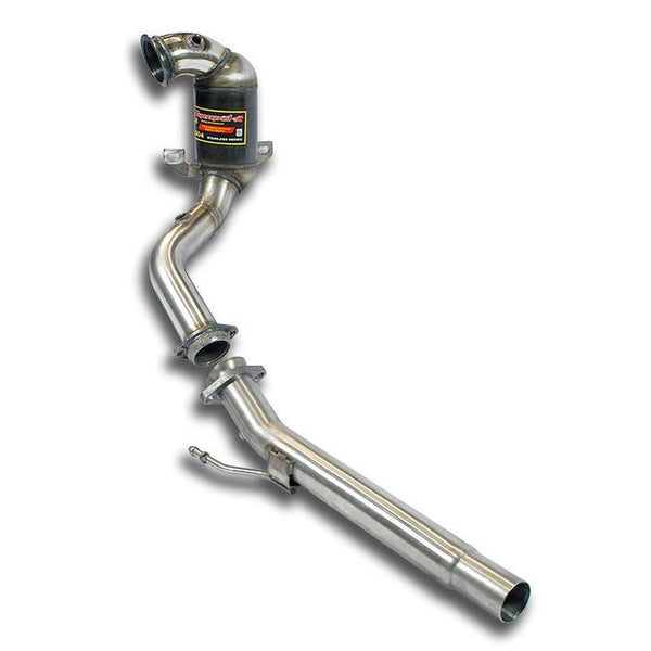 Supersprint Downpipe + Sport Metallkatalysator(GPF-Entfall) passend für SEAT LEON 5F 1.5 TSI (130 PS - 150 PS - inbegriffen FR - Modelle mit GPF) 2018 -> (Multilink rear suspension) - Beast Performance Fahrzeugtechnik OHG
