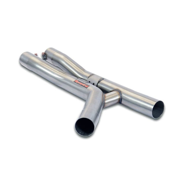 Supersprint Mittelrohr -H-Pipe- passend für BMW F87 M2 Competition (410 PS - Modelle mit OPF) 2018 -> (mit klappe) - Beast Performance Fahrzeugtechnik OHG