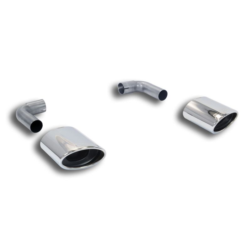 Supersprint Endrohrsatz Rechts 145x95 +Links 145x95 passend für MERCEDES W176 A 220 CDI 4-Matic (2143cc diesel, 177 Hp) 2014 - - Beast Performance Fahrzeugtechnik OHG