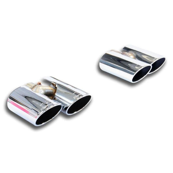 Supersprint Endrohrsatz 100x75 Rechts + 100x75 Links passend für VW GOLF VII 4-Motion 2.0 TDI (150 Hp) 2013 - - Beast Performance Fahrzeugtechnik OHG