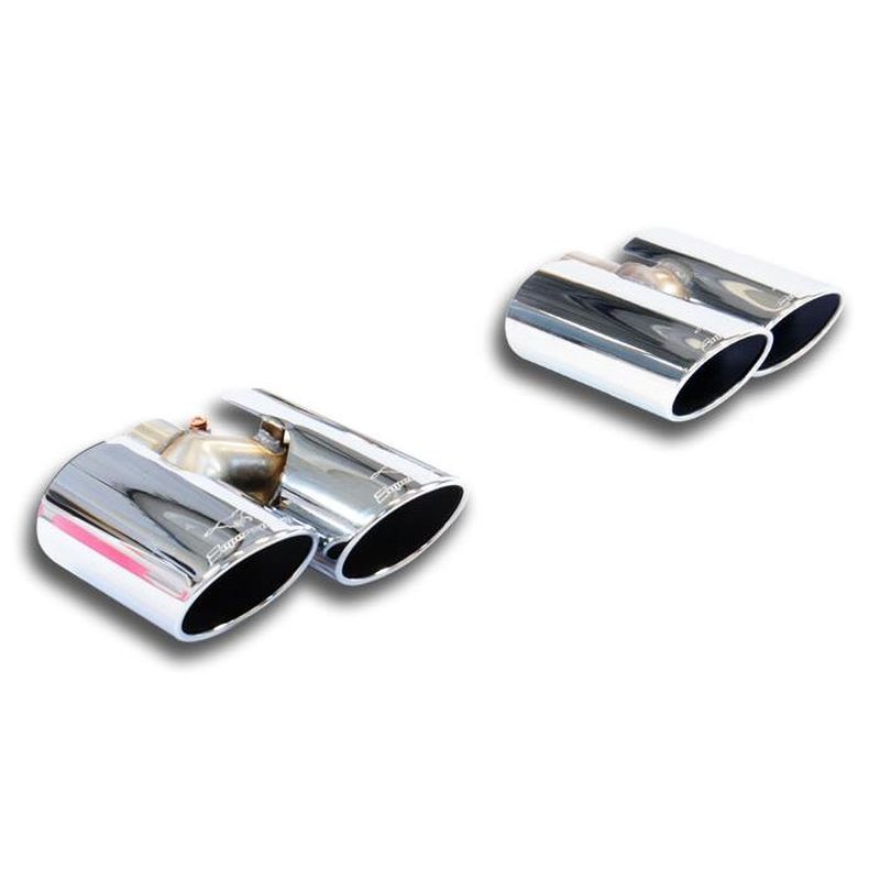 Supersprint Endrohrsatz 100x75 Rechts + 100x75 Links passend für VW GOLF VII GTI 2.0 TSI (220 Hp) 2013 - - Beast Performance Fahrzeugtechnik OHG