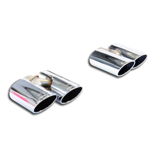 Supersprint 4 Endrohrsatzkit Rechts - Links 100x75 passend für AUDI S1 Quattro 3 Türer / Sportback 2.0 TFSI (231 PS) '2014 -> (Ã˜70mm) (mit klappe) - Beast Performance Fahrzeugtechnik OHG