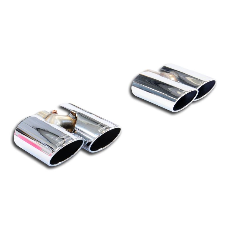 Supersprint 4 Endrohrsatzkit Rechts - Links 100x75 passend für AUDI S1 Quattro 3 Türer / Sportback 2.0 TFSI (231 PS) '2014 -> (Ã˜70mm) (mit klappe) - Beast Performance Fahrzeugtechnik OHG