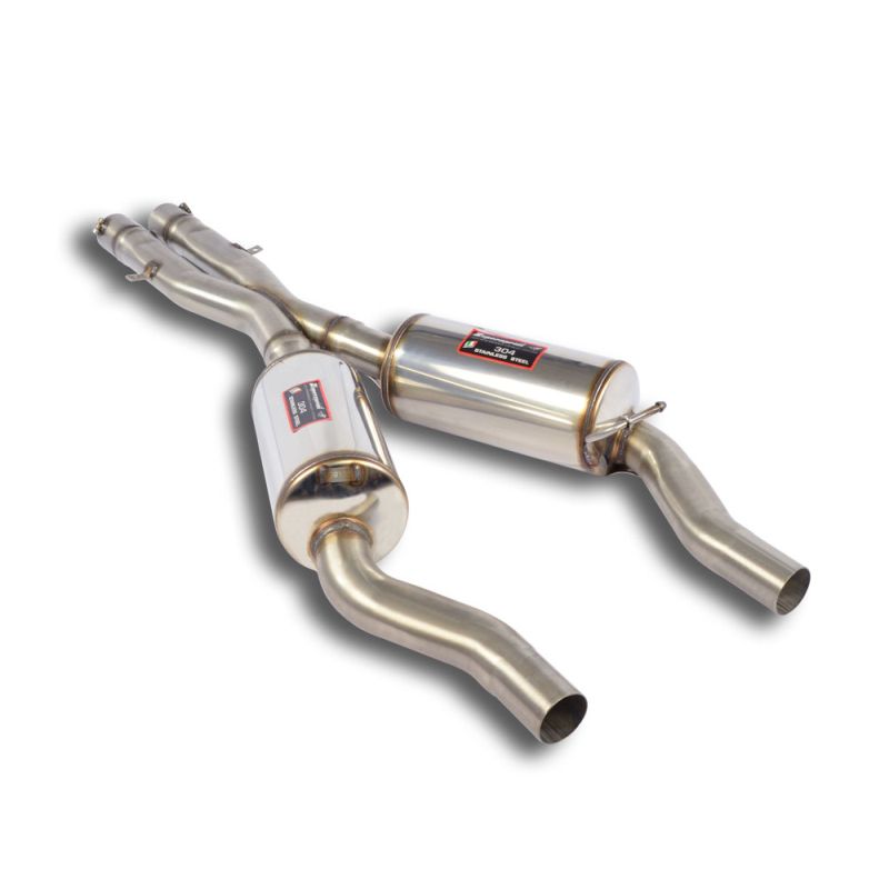 Supersprint X-Pipe + Mittelschalldämpfer passend für ALPINA B10 (E39) 4.6i V8 (340 Hp - 347 Hp) '97 - '00 - Beast Performance Fahrzeugtechnik OHG