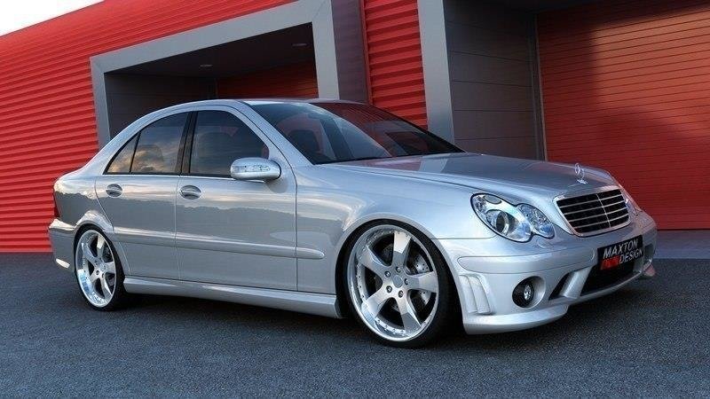 Maxton Design Front Stoßtsange MERCEDES C W203 < AMG 204 LOOK> - Beast Performance Fahrzeugtechnik OHG