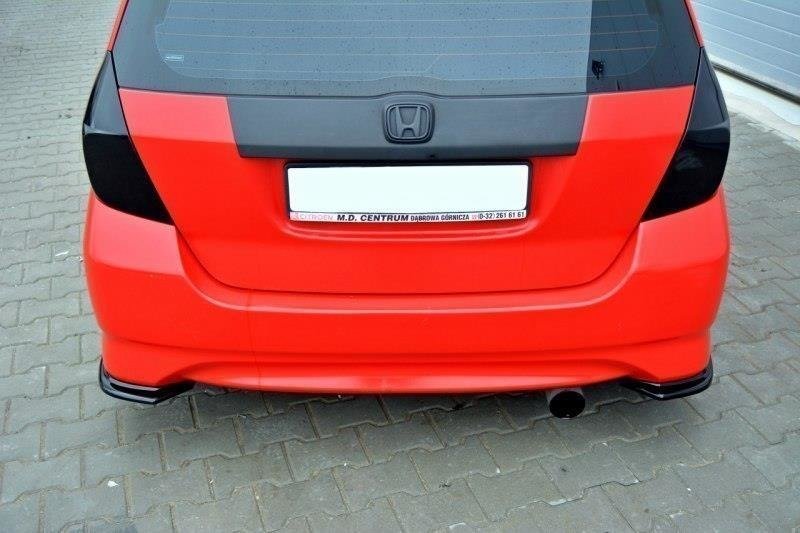 Maxton Design Heck Ansatz Flaps Diffusor für HONDA JAZZ MK1 schwarz Hochglanz - Beast Performance Fahrzeugtechnik OHG