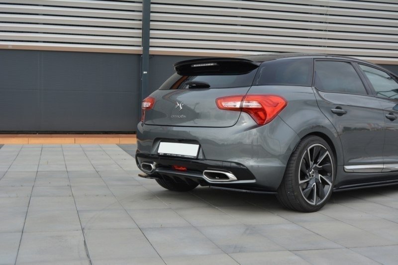 Maxton Design Heck Ansatz Flaps Diffusor für CITROEN DS5 FACELIFT, PREFACE Carbon Look - Beast Performance Fahrzeugtechnik OHG