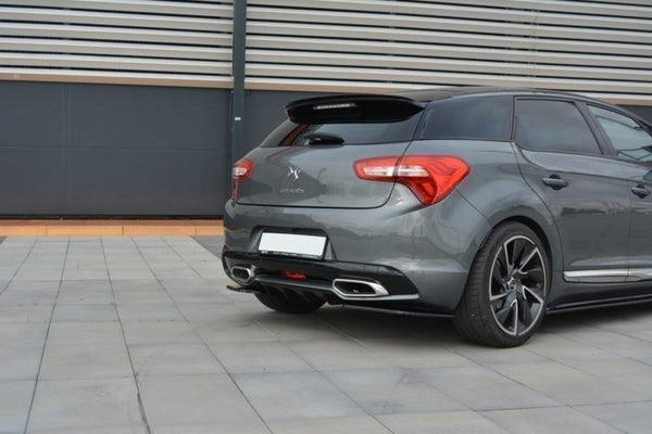 Maxton Design Heck Ansatz Flaps Diffusor für CITROEN DS5 FACELIFT, PREFACE schwarz matt - Beast Performance Fahrzeugtechnik OHG