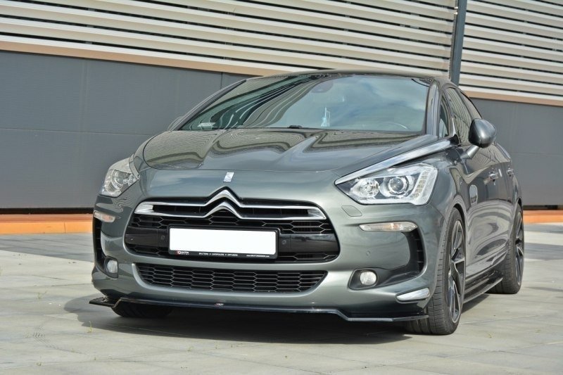 Maxton Design Front Ansatz für v.1 CITROEN DS5 FACELIFT, PREFACE schwarz matt - Beast Performance Fahrzeugtechnik OHG