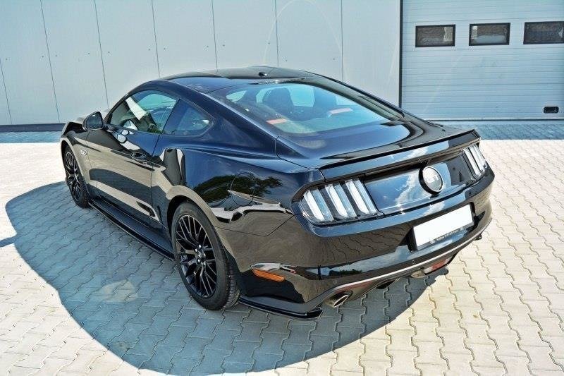 Maxton Design Heck Ansatz Flaps Diffusor für FORD MUSTANG MK6 GT Carbon Look - Beast Performance Fahrzeugtechnik OHG