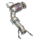 Supersprint Turbo downpipe kit mit Sport Metallkatalysator passend für BMW F46 220i Gran Tourer 2.0T (Motor B48 - 192 PS - Modelle mit OPF) 2019 -> - Beast Performance Fahrzeugtechnik OHG