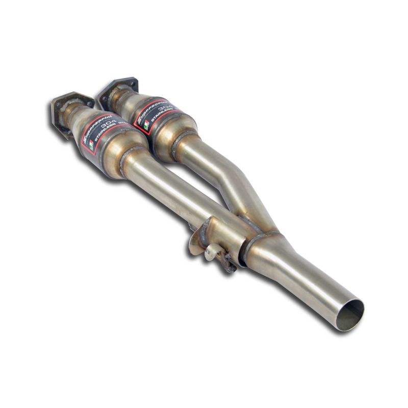 Supersprint Vorderrohr â€œY-Pipeâ€ mit Rechts + Links Sport Metallkatalysator passend für VW GOLF II RALLYE 4x4 1.8 G60 '88 -> '91 - Beast Performance Fahrzeugtechnik OHG