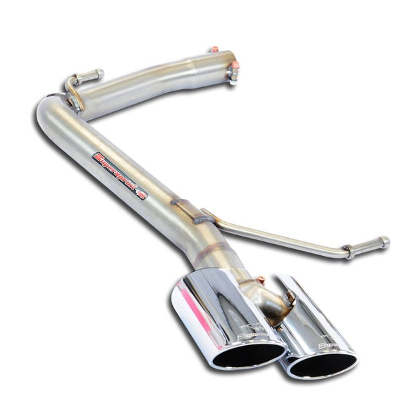 Supersprint Hinteres Rohr 100x75(Nachschalldämpfer-Entfall) passend für VW GOLF VII Variant Alltrack 2.0 TDI (150 PS - 184 PS) 2015 -> - Beast Performance Fahrzeugtechnik OHG