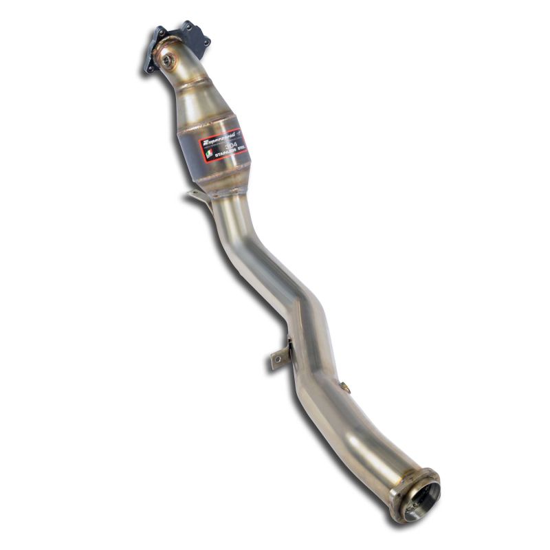 Supersprint Downpipe mit Sport Metallkatalysator passend für SUBARU IMPREZA WRX STi 2.5i (280 PS) '05 -> '07 (Ã˜76mm) - Beast Performance Fahrzeugtechnik OHG