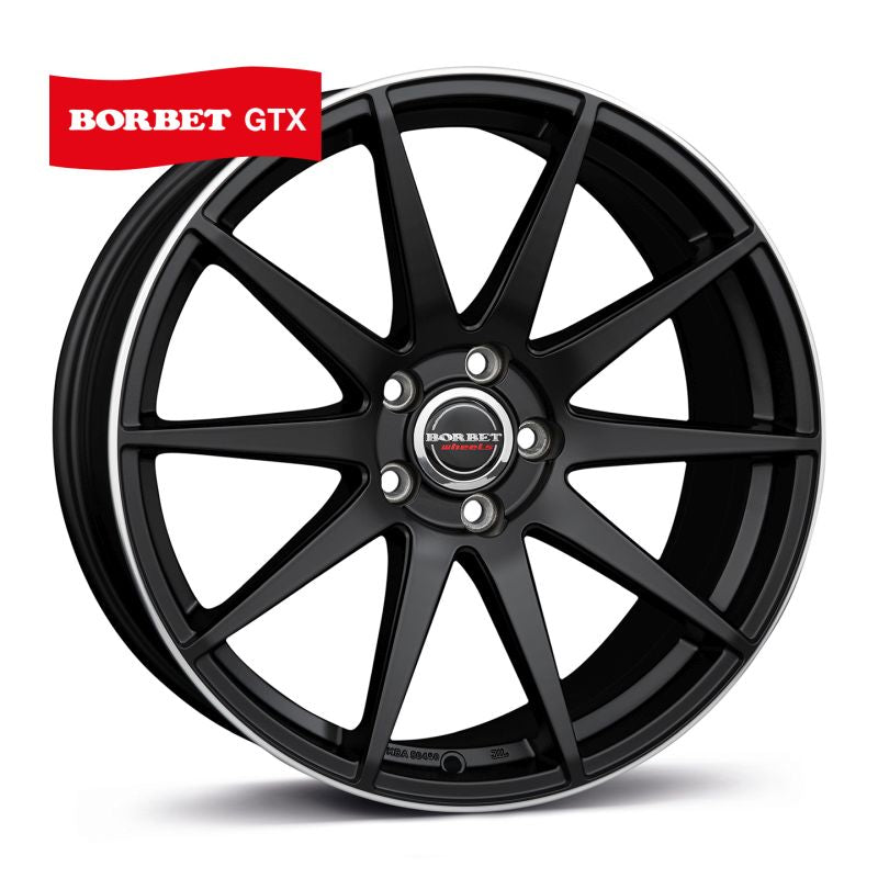 Borbet GTX black rim polished matt Felge 9,5x19 Zoll 5x112 Lochkreis - Beast Performance Fahrzeugtechnik OHG