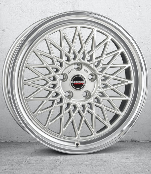 Borbet B silver rim polished Felge 8x18 Zoll 5x100 Lochkreis - Beast Performance Fahrzeugtechnik OHG