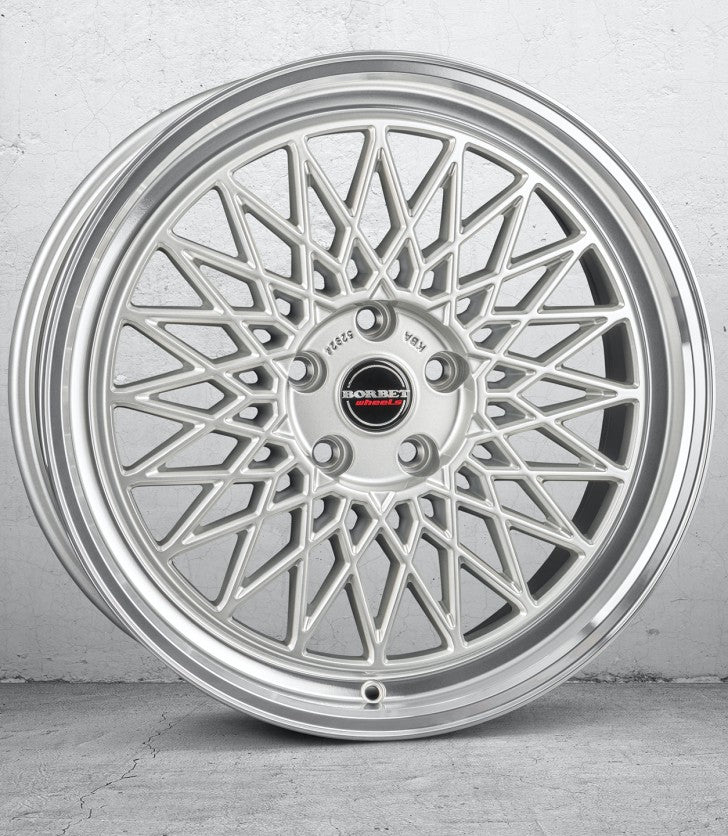 Borbet B silver rim polished Felge 8x18 Zoll 5x100 Lochkreis - Beast Performance Fahrzeugtechnik OHG