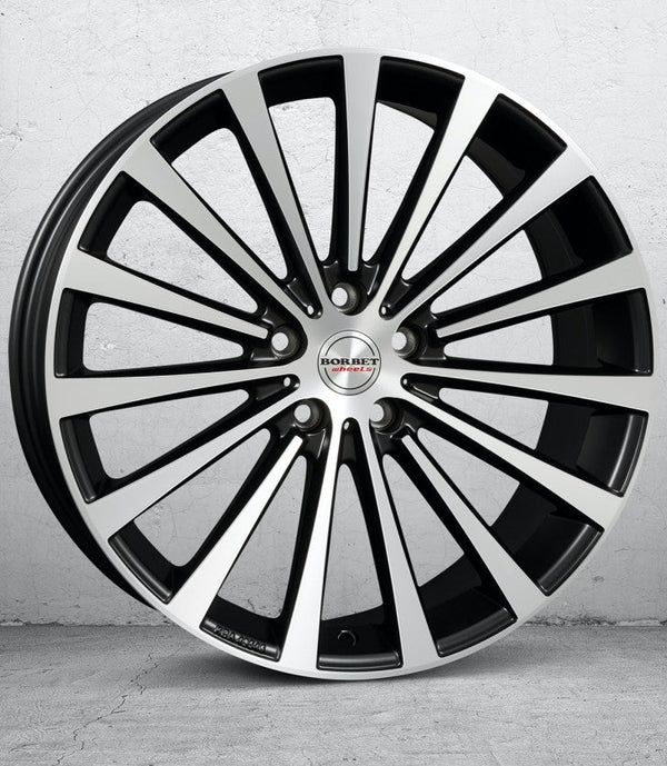Borbet BLX black polished matt Felge 8,5x19 Zoll 5x114,3 Lochkreis - Beast Performance Fahrzeugtechnik OHG