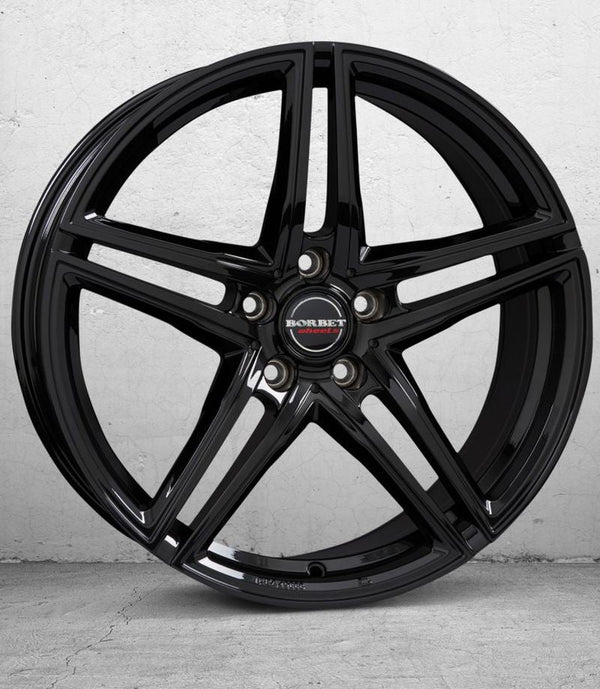 Borbet XRT black glossy Felge 9,5x19 Zoll 5x120 Lochkreis - Beast Performance Fahrzeugtechnik OHG
