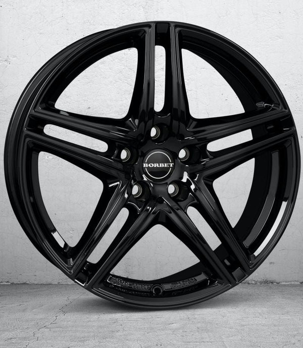 Borbet XR black glossy Felge 7,5x16 Zoll 5x112 Lochkreis - Beast Performance Fahrzeugtechnik OHG