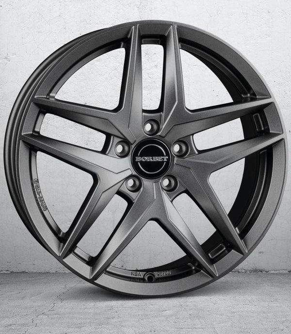 Borbet Z dark grey matt Felge 8x19 Zoll 5x112 Lochkreis - Beast Performance Fahrzeugtechnik OHG