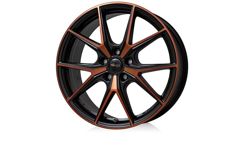 Brock B40 Black Orange Matt (BOM) Felge - 8x19 - 5x112 - Beast Performance Fahrzeugtechnik OHG