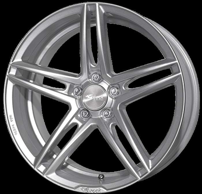 Brock B33 Kristallsilber Felge - 8.5x18 - 5x115 - Beast Performance Fahrzeugtechnik OHG