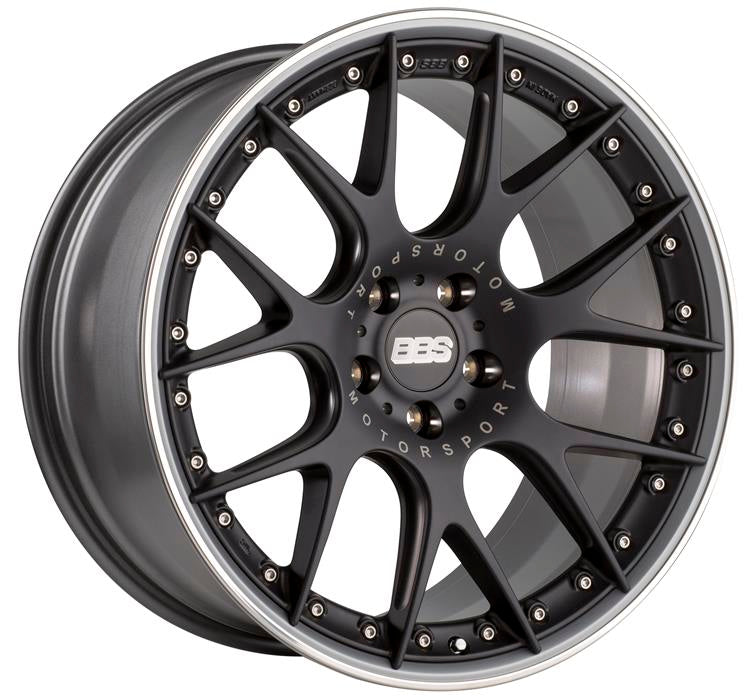 BBS Design Felge CH-RII - CH7401 schwarz matt / titan 10,5x22 LK 5x130 ET50 NB 71,6 - Beast Performance Fahrzeugtechnik OHG