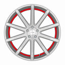 CORSPEED DEVILLE Silver-brushed-Surface/ undercut Color Trim rot 8,5x19 5x112 Lochkreis - Beast Performance Fahrzeugtechnik OHG