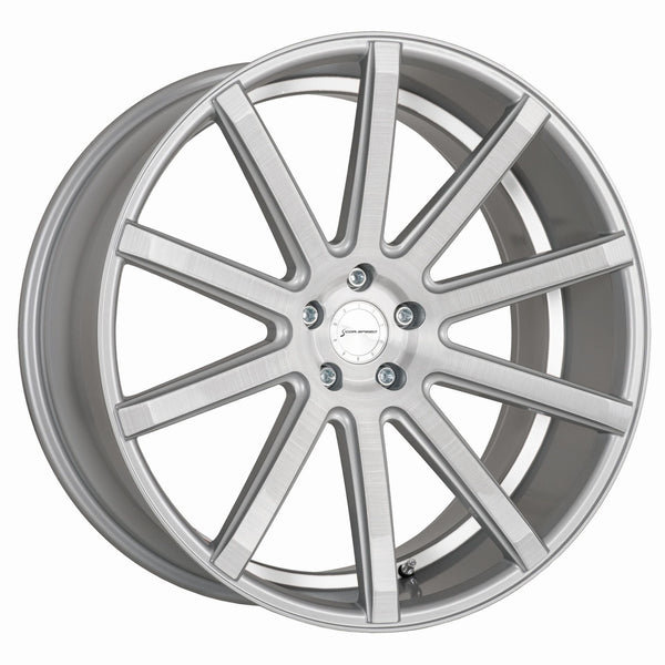 CORSPEED DEVILLE Silver-brushed-Surface/ undercut Color Trim weiÃƒÅ¸ 9x20 5x112 Lochkreis - Beast Performance Fahrzeugtechnik OHG