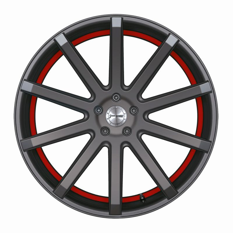 CORSPEED DEVILLE Gunmetal/ undercut Color Trim rot 10,5x22 5x120 Lochkreis - Beast Performance Fahrzeugtechnik OHG
