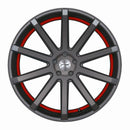 CORSPEED DEVILLE Gunmetal/ undercut Color Trim rot 9x21 5x114,3 Lochkreis - Beast Performance Fahrzeugtechnik OHG